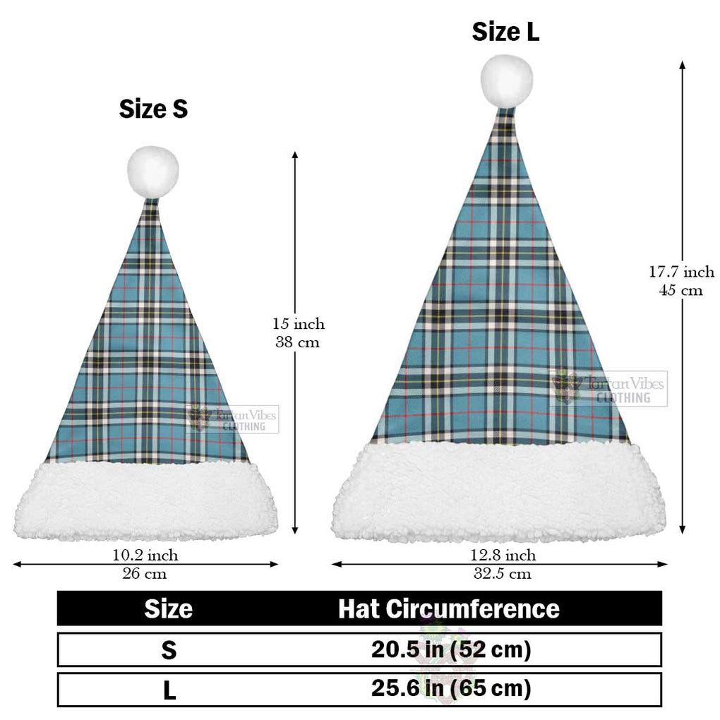 Thompson (Thomson) Tartan Christmas Santa Hats Christmas Hat L 25.6in (65cm) - Tartan Vibes Clothing