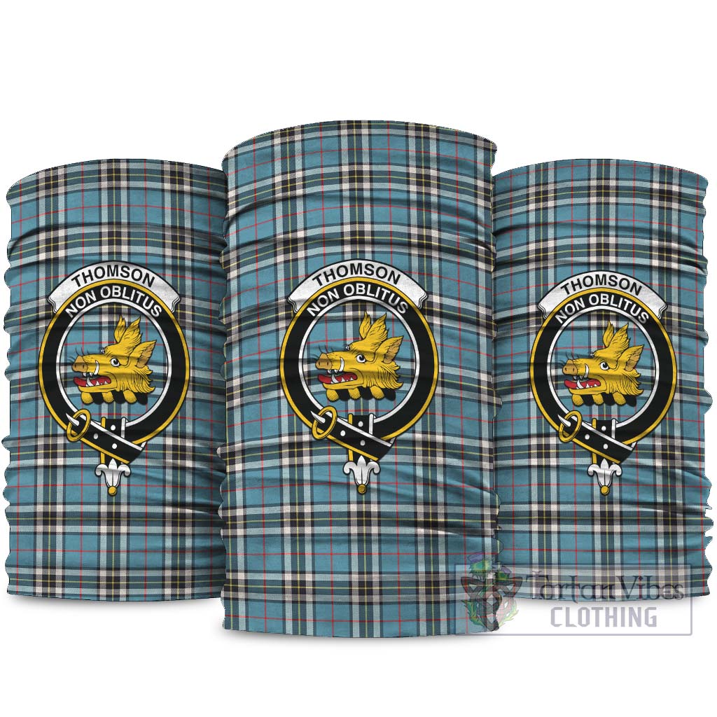 Thomson Tartan Neck Gaiters, Tartan Bandanas, Tartan Head Band with Family Crest