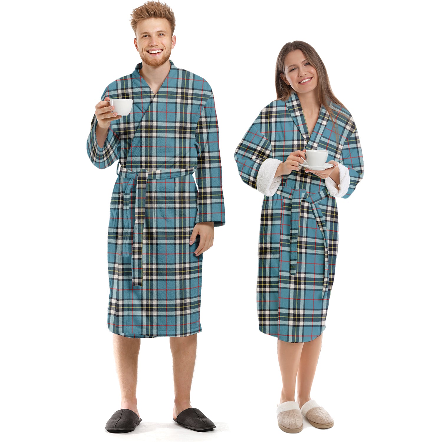 Thompson (Thomson) Tartan Bathrobe Unisex S - Tartan Vibes Clothing