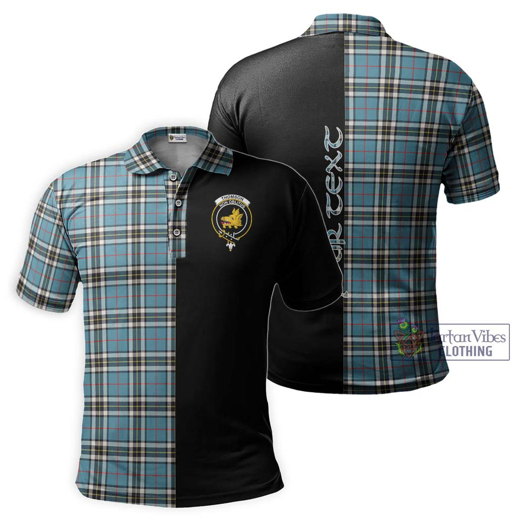 Thompson (Thomson) Tartan Polo Shirt with Family Crest and Half Of Me Style Kid - Tartanvibesclothing Shop