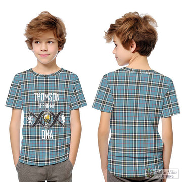 Thompson (Thomson) Tartan Kid T-Shirt with Family Crest DNA In Me Style