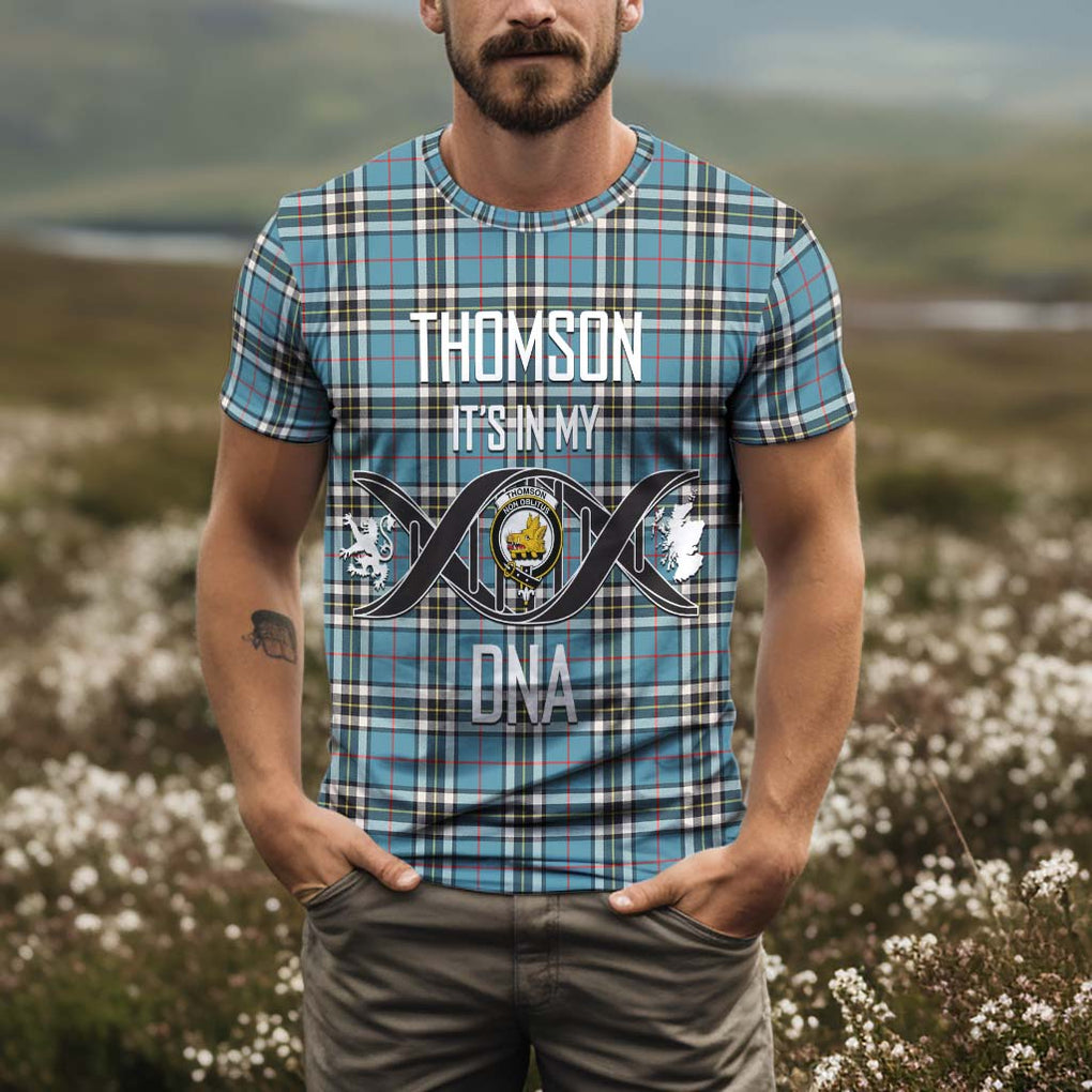 Thompson (Thomson) Tartan T-Shirt with Family Crest DNA In Me Style Kid's Shirt - Tartan Vibes Clothing