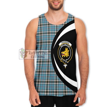 Thompson (Thomson) Tartan Men's Tank Top with Family Crest Circle Style