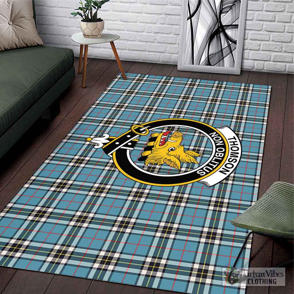 Thompson (Thomson) Tartan Area Rug with Family Crest L 59*86 inch (150x220 cm) - Tartan Vibes Clothing