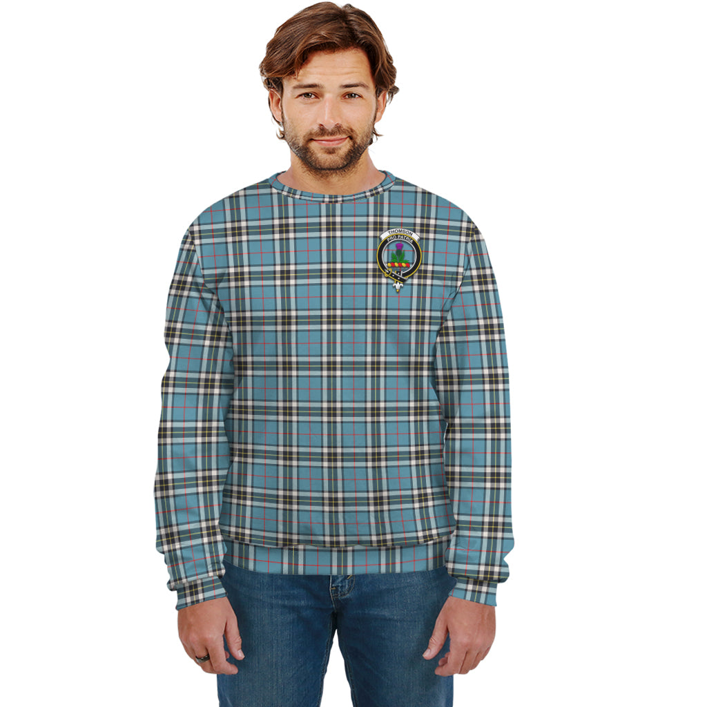 Thompson (Thomson) Tartan Sweatshirt with Family Crest Unisex - Tartan Vibes Clothing