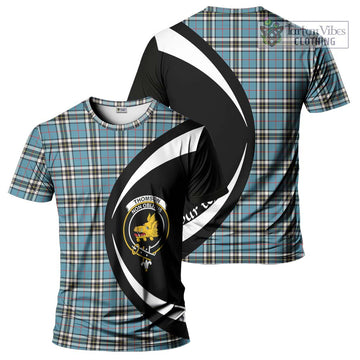 Thomson Tartan T-Shirt with Family Crest Circle Style