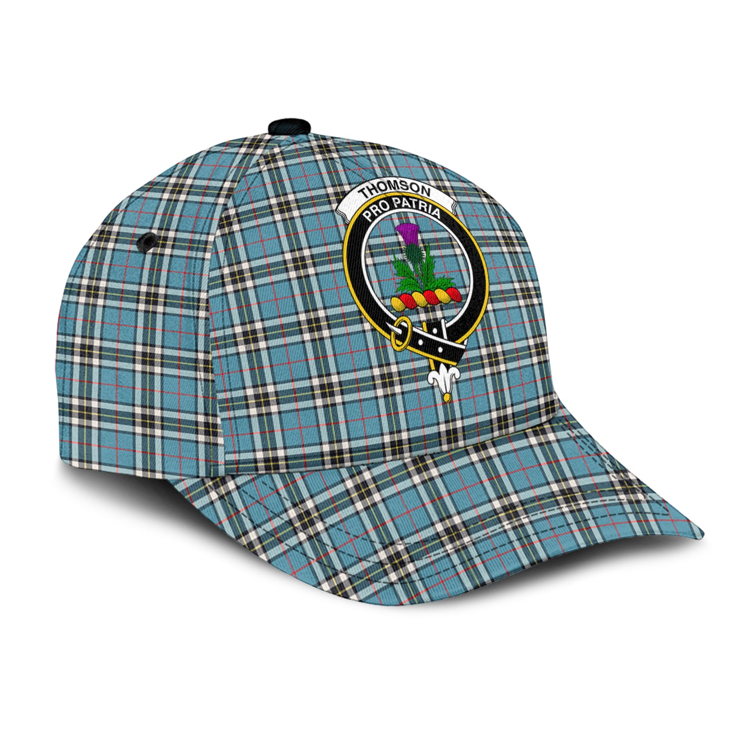 Thompson (Thomson) Tartan Classic Cap with Family Crest - Tartan Vibes Clothing