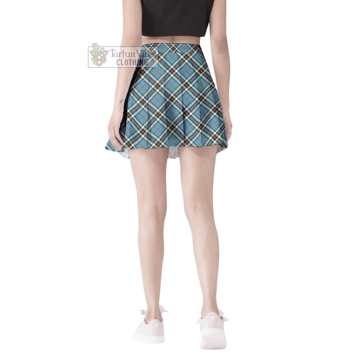Thompson (Thomson) Tartan Women's Plated Mini Skirt Cross Style - Tartan Vibes Clothing