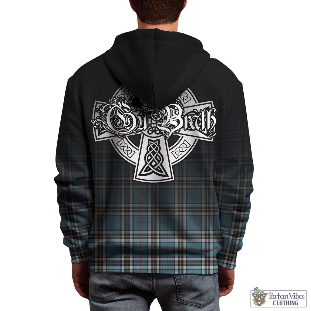 Tartan Vibes Clothing Thomson Tartan Hoodie Featuring Alba Gu Brath Family Crest Celtic Inspired