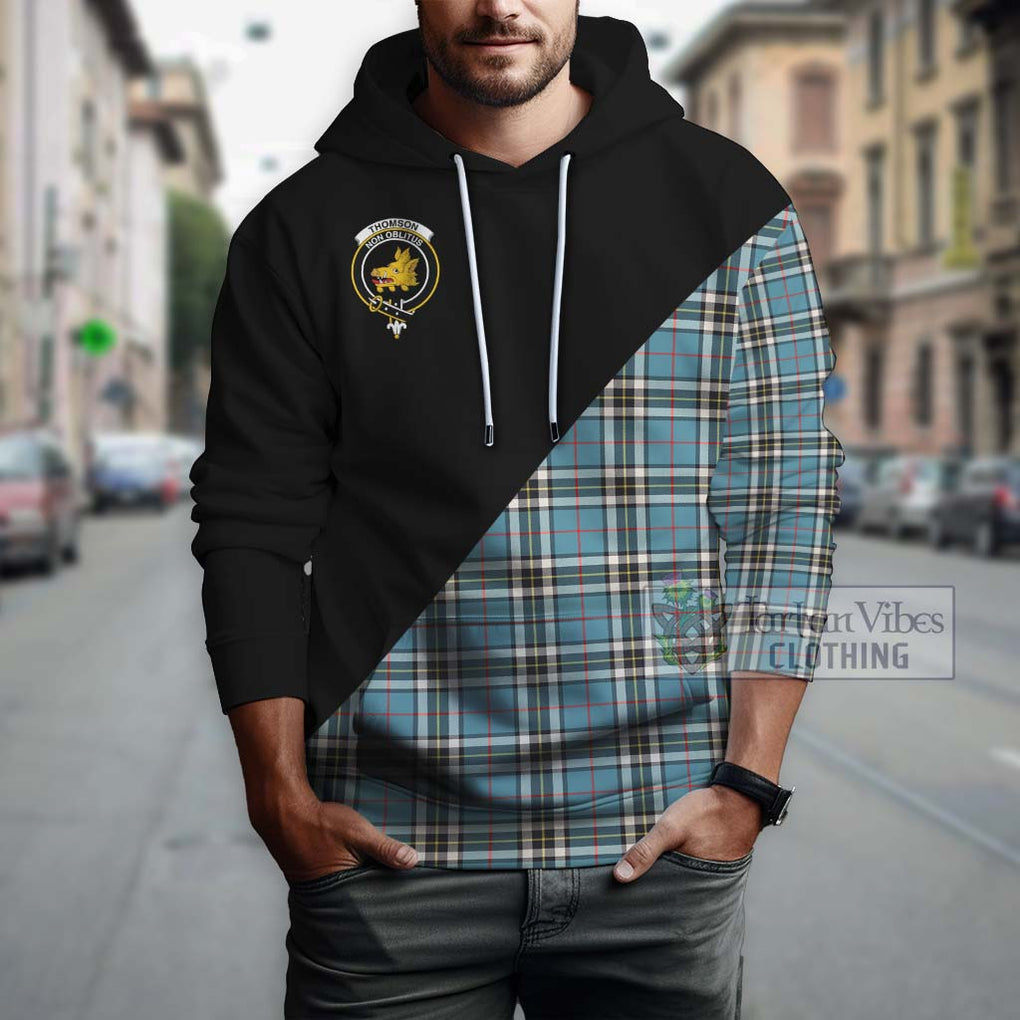 Thompson (Thomson) Tartan Hoodie with Family Crest and Military Logo Style - Tartanvibesclothing Shop