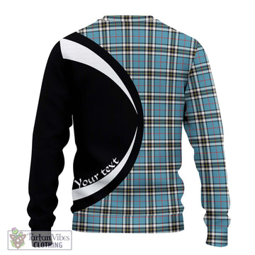 Thompson (Thomson) Tartan Ugly Sweater with Family Crest Circle Style