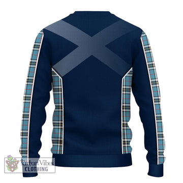 Thompson (Thomson) Tartan Ugly Sweater with Family Crest and Lion Rampant Vibes Sport Style