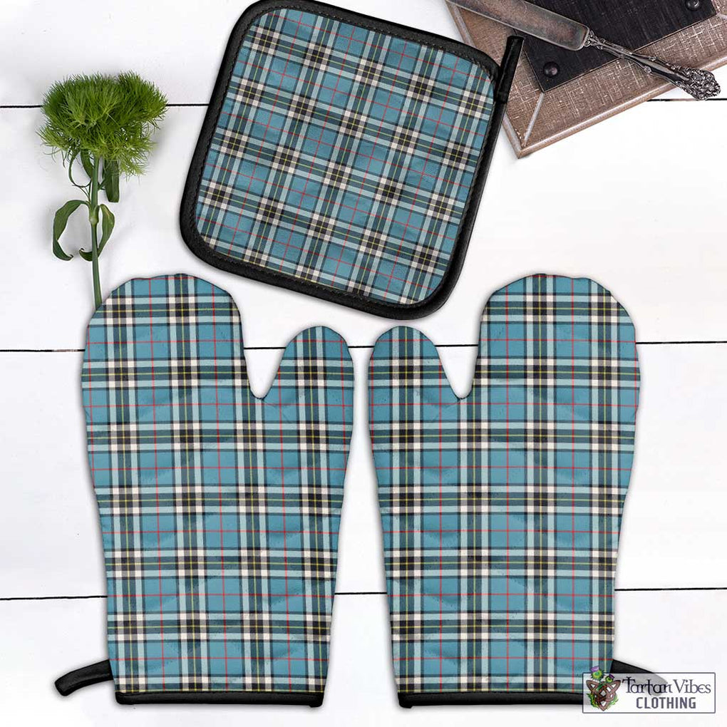 Thompson (Thomson) Tartan Combo Oven Mitt & Pot-Holder Black - Tartan Vibes Clothing