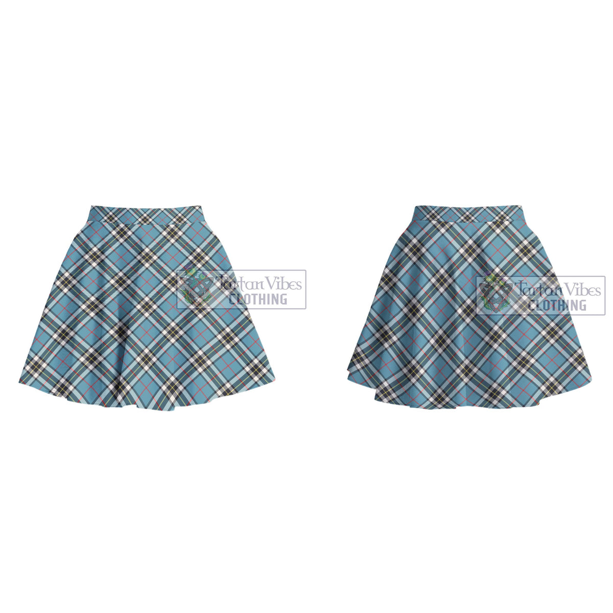 Thompson (Thomson) Tartan Women's Plated Mini Skirt Cross Style - Tartan Vibes Clothing