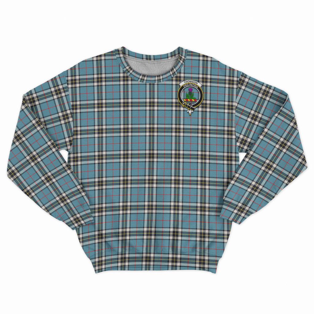 Thompson (Thomson) Tartan Sweatshirt with Family Crest - Tartan Vibes Clothing