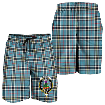 Thompson (Thomson) Tartan Mens Shorts with Family Crest