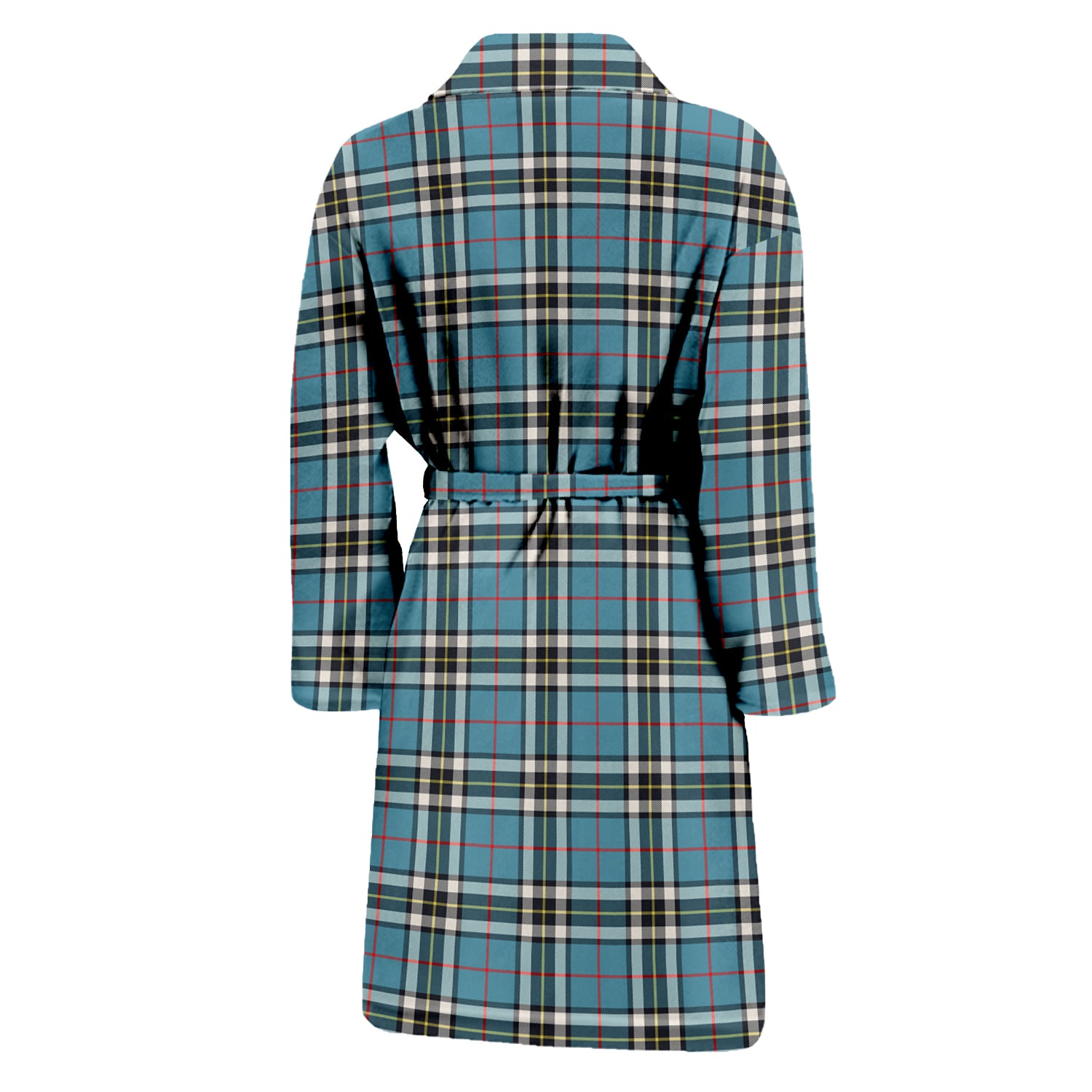 Thompson (Thomson) Tartan Bathrobe with Family Crest - Tartan Vibes Clothing