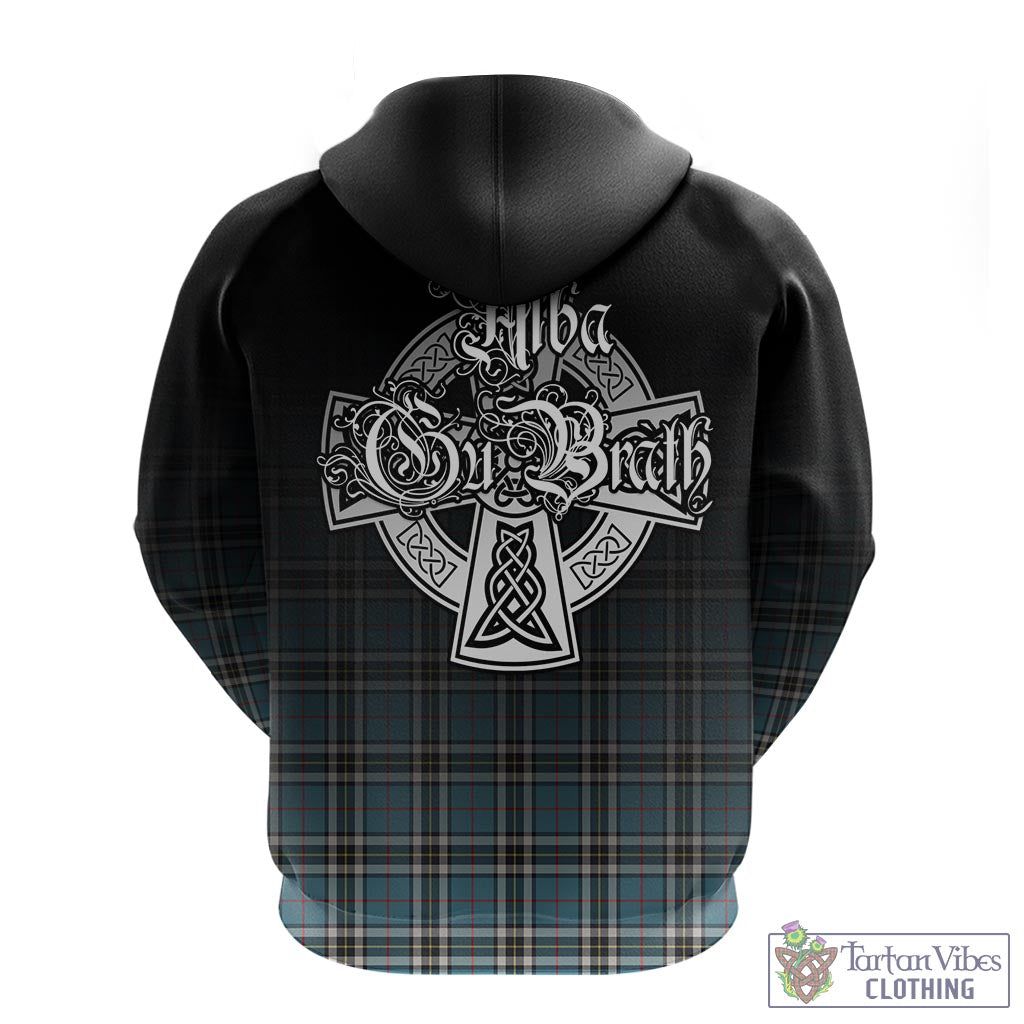 Tartan Vibes Clothing Thomson Tartan Hoodie Featuring Alba Gu Brath Family Crest Celtic Inspired