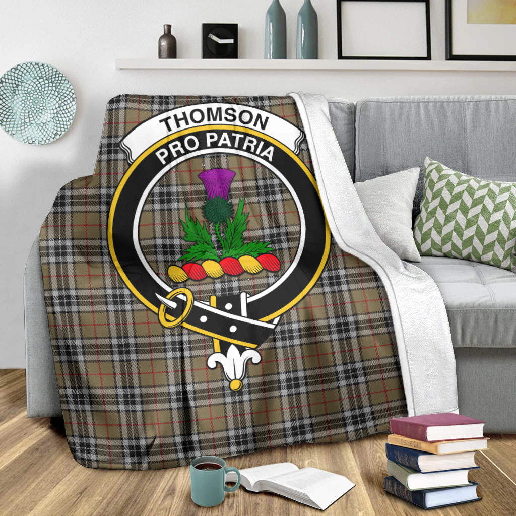 thomson-camel-tartab-blanket-with-family-crest