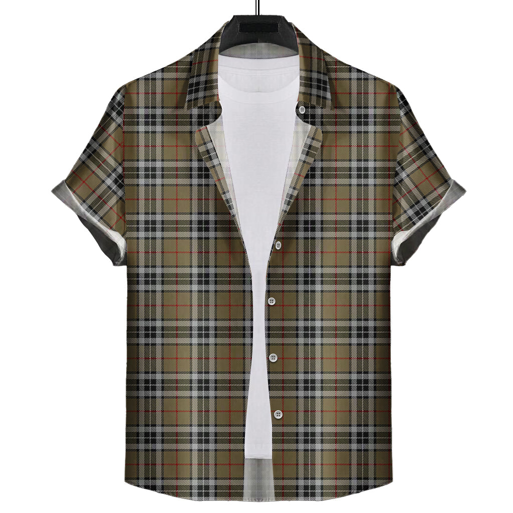 thomson-camel-tartan-short-sleeve-button-down-shirt