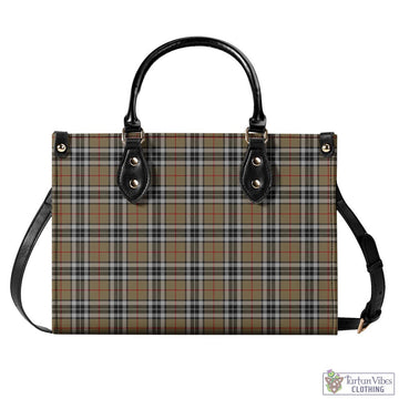 Thomson Camel Tartan Luxury Leather Handbags