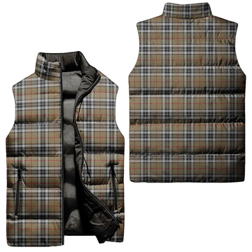 Thomson Camel Tartan Sleeveless Puffer Jacket