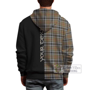 Thomson Camel Tartan Hoodie with Family Crest and Half Of Me Style