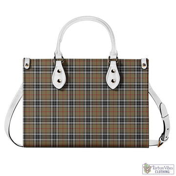 Thomson Camel Tartan Luxury Leather Handbags