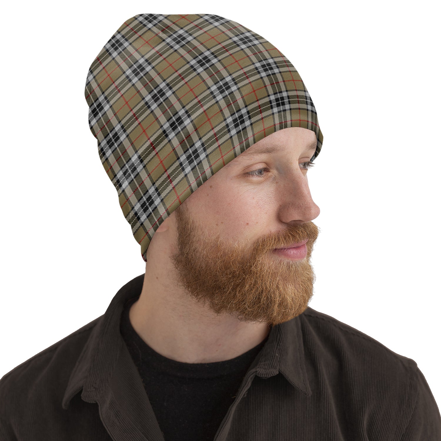 Thomson Camel Tartan Beanies Hat - Tartan Vibes Clothing