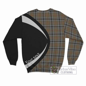 Thomson Camel Tartan Sweatshirt with Family Crest Circle Style