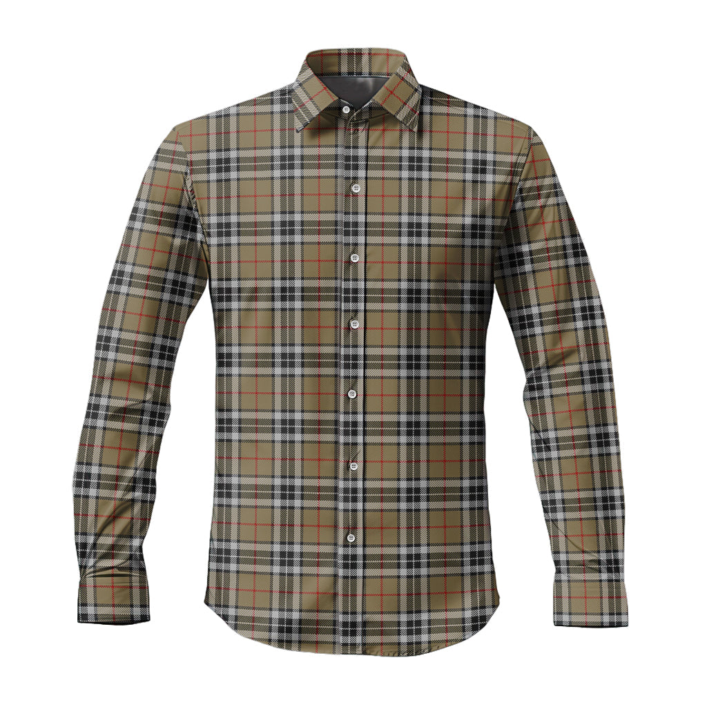 thomson-camel-tartan-long-sleeve-button-up-shirt