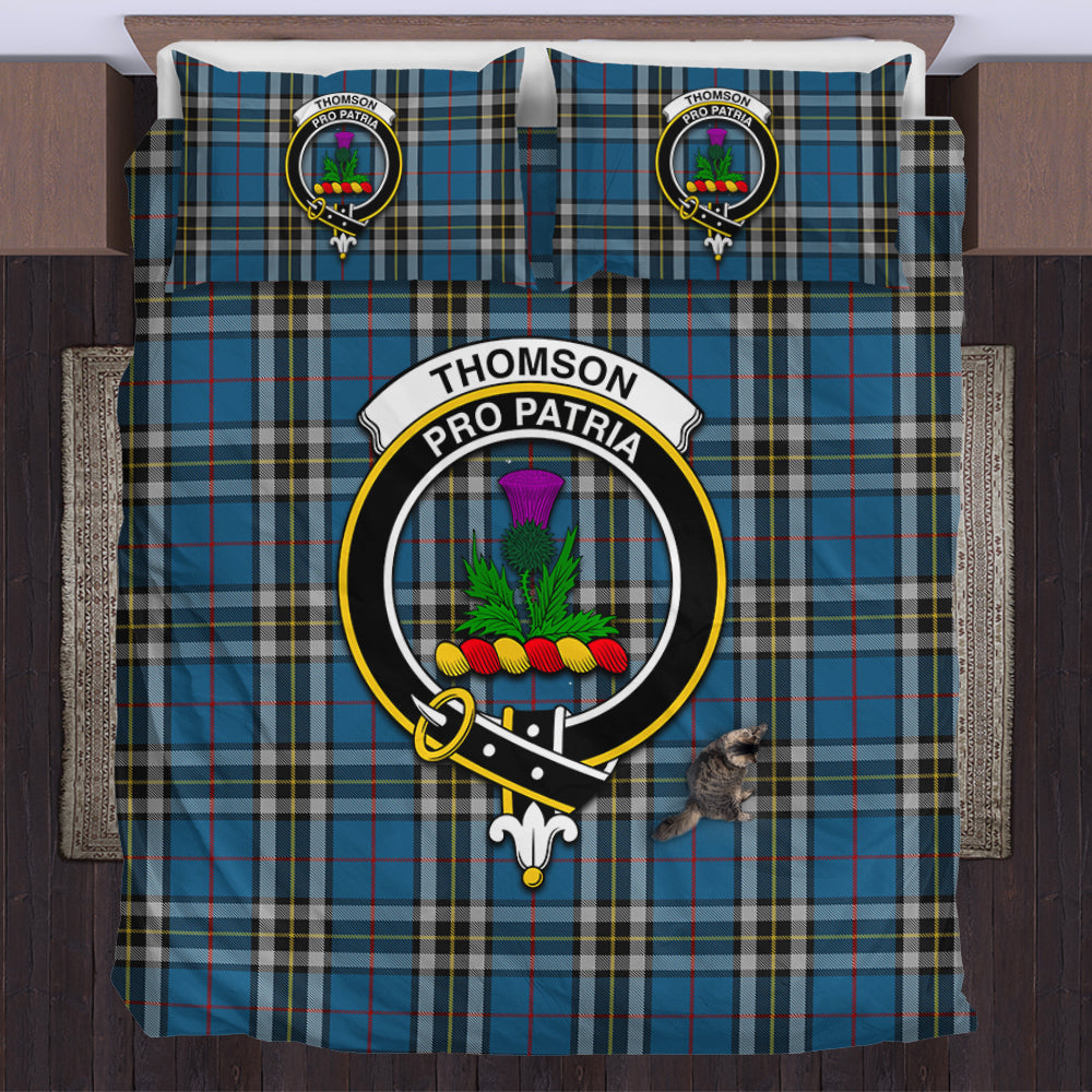 thomson-dress-blue-tartan-bedding-set-with-family-crest