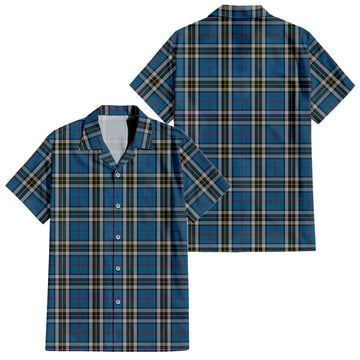 Thomson Dress Blue Tartan Short Sleeve Button Down Shirt