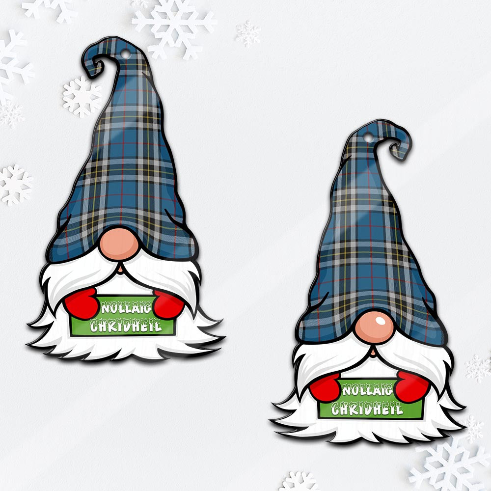 Thomson Dress Blue Gnome Christmas Ornament with His Tartan Christmas Hat - Tartan Vibes Clothing