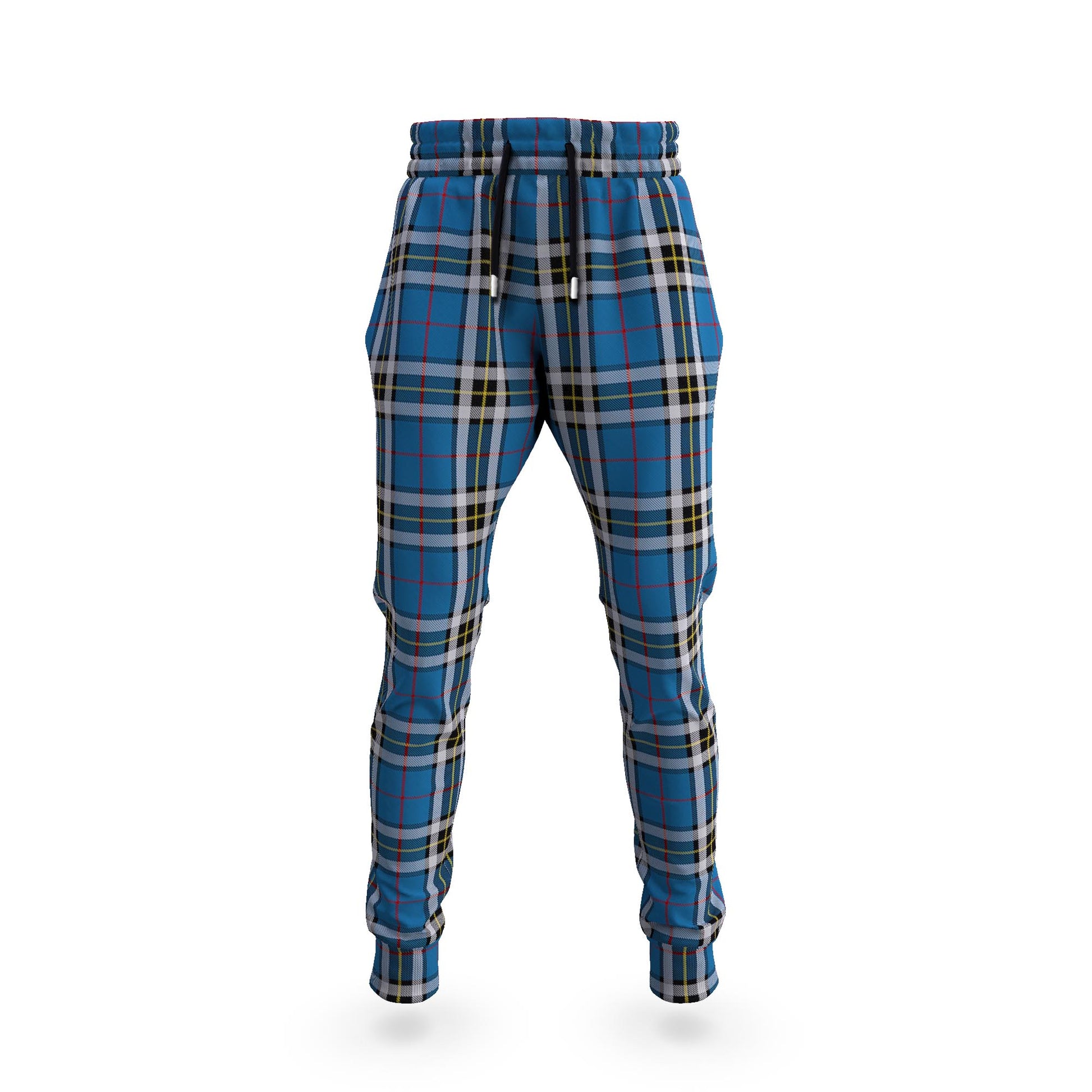 Thomson Dress Blue Tartan Joggers Pants 5XL - Tartan Vibes Clothing