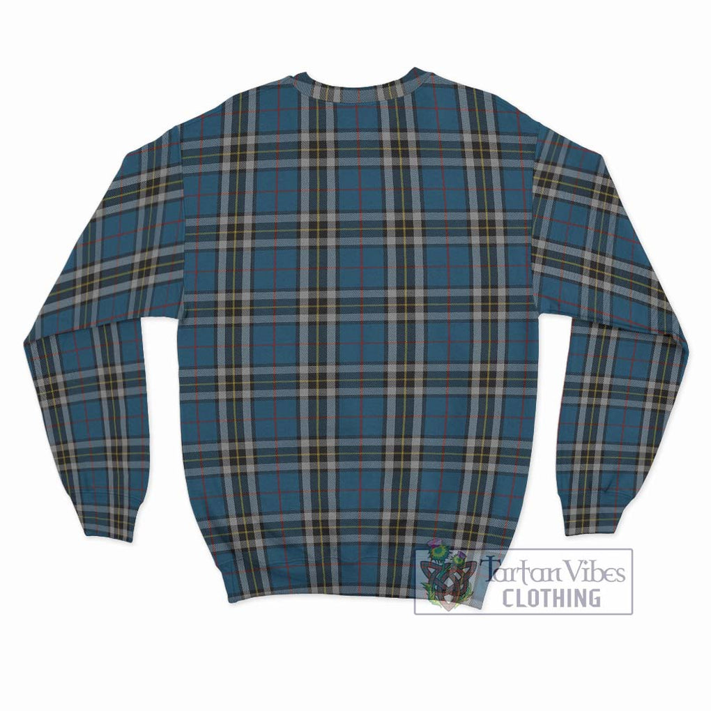 Thomson Dress Blue Tartan Sweatshirt with Family Crest DNA In Me Style - Tartanvibesclothing Shop