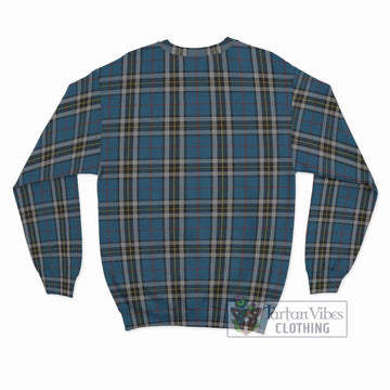 Thomson Dress Blue Tartan Sweatshirt with Family Crest DNA In Me Style