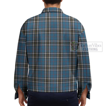 Thomson Dress Blue Tartan Unisex Lapel Cotton Jacket