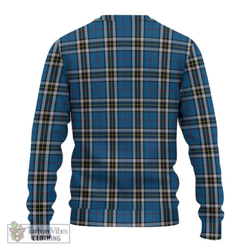 Thomson Dress Blue Tartan Ugly Sweater with Family Crest DNA In Me Style