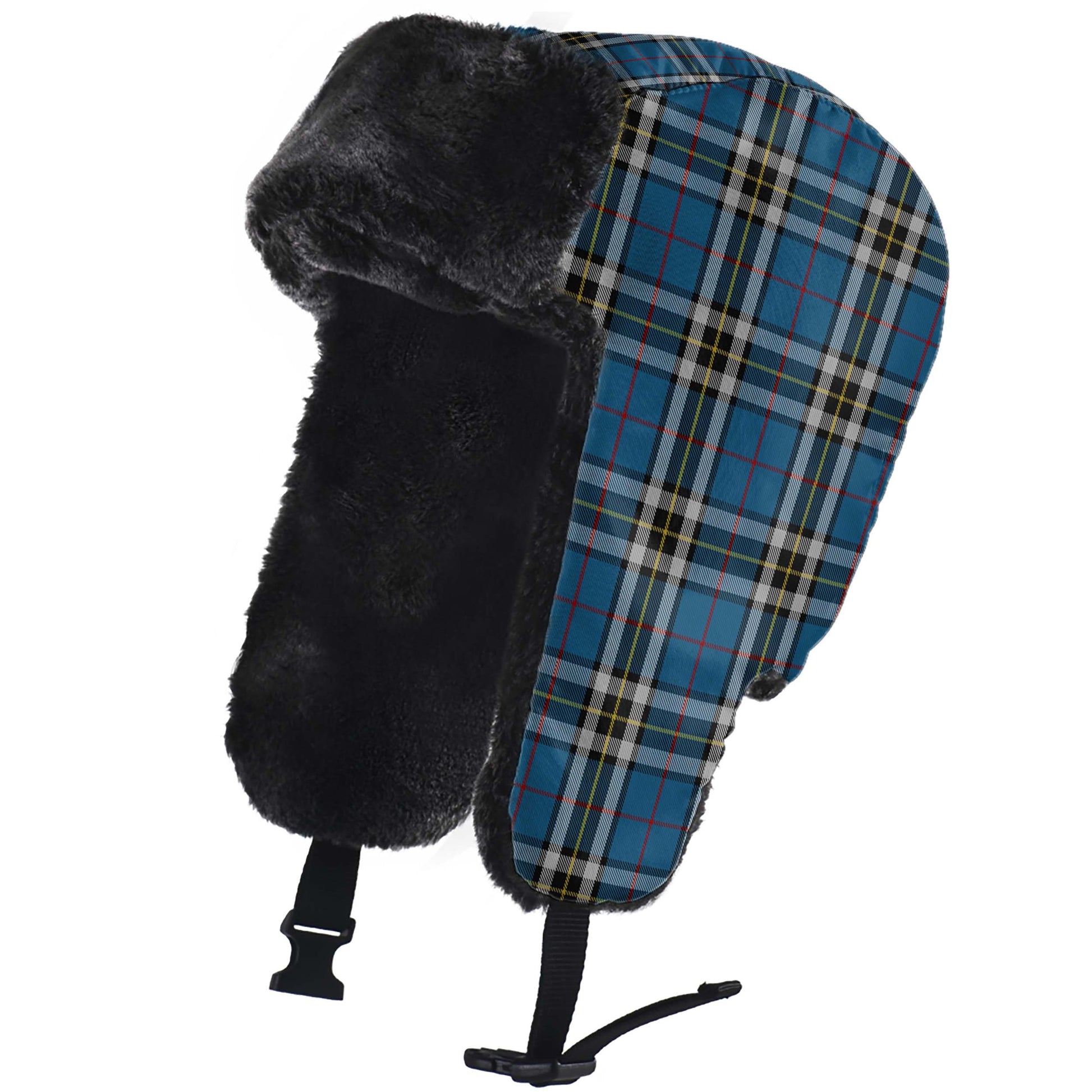 Thomson Dress Blue Tartan Winter Trapper Hat - Tartanvibesclothing