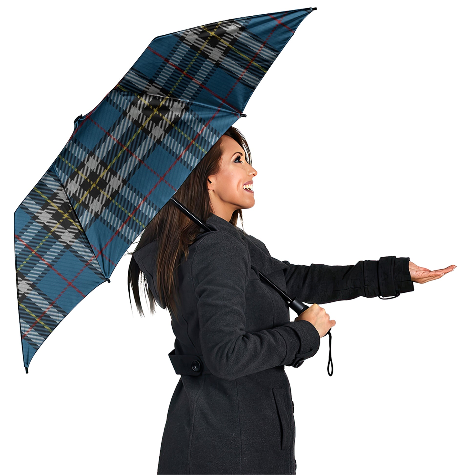 Thomson Dress Blue Tartan Umbrella - Tartanvibesclothing