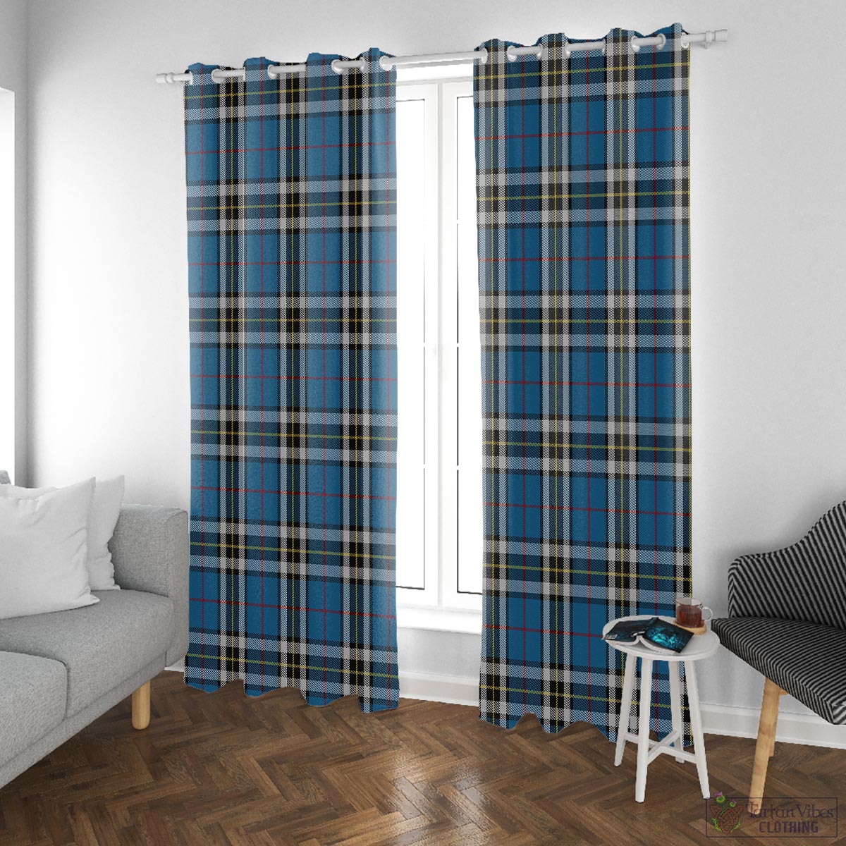 Thomson Dress Blue Tartan Window Curtain