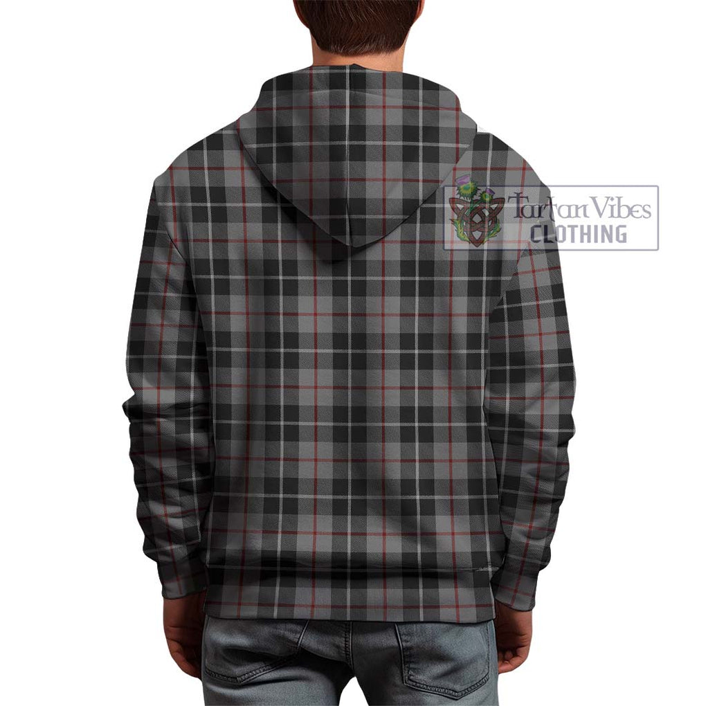 Thomson Grey Tartan Hoodie with Family Crest DNA In Me Style - Tartanvibesclothing Shop