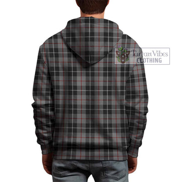 Thomson Grey Tartan Hoodie with Family Crest DNA In Me Style