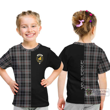 Thomson Grey Tartan Kid T-Shirt with Family Crest and Half Of Me Style