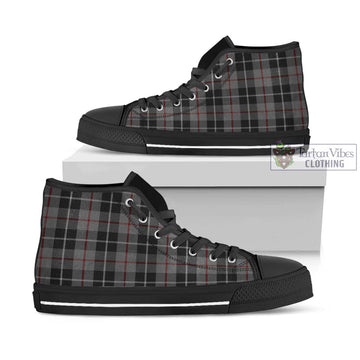 Thomson Grey Tartan High Top Shoes