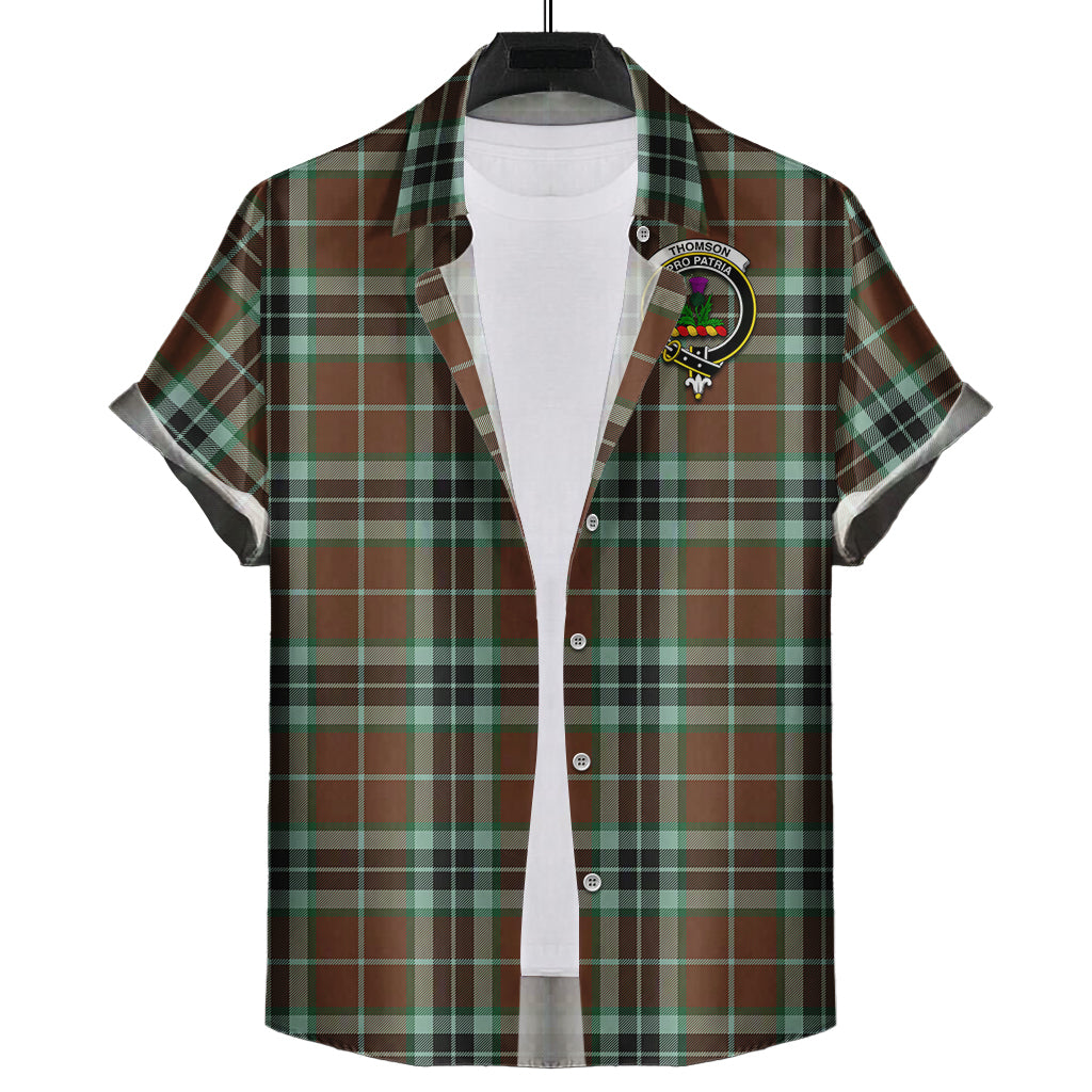 thomson-hunting-modern-tartan-short-sleeve-button-down-shirt-with-family-crest