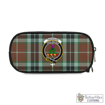 Thomson Hunting Modern Tartan Pen and Pencil Case with Family Crest