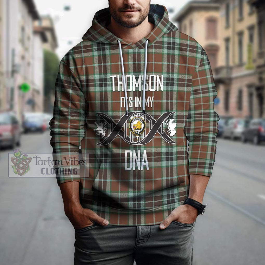 Thomson Hunting Modern Tartan Hoodie with Family Crest DNA In Me Style Pullover Hoodie - Tartanvibesclothing Shop