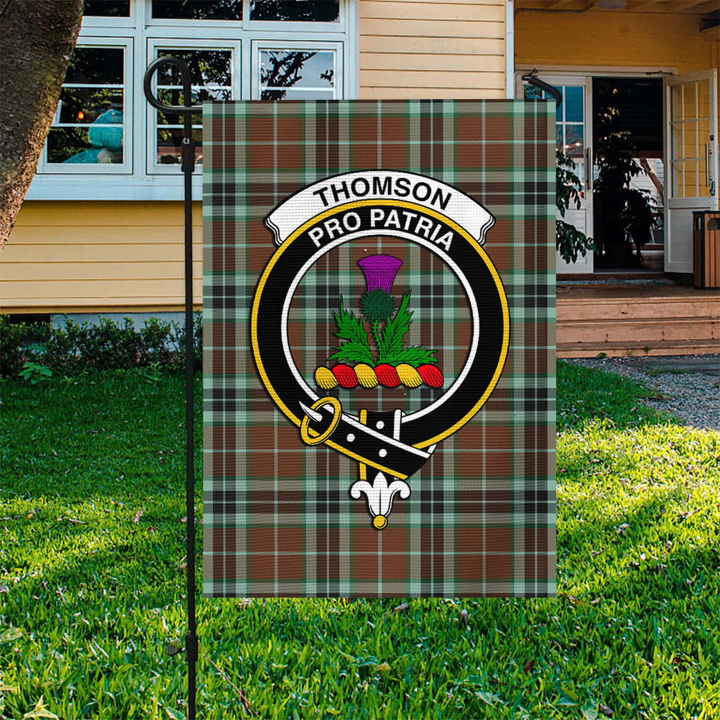 Thomson Hunting Modern Tartan Flag with Family Crest - Tartan Vibes Clothing